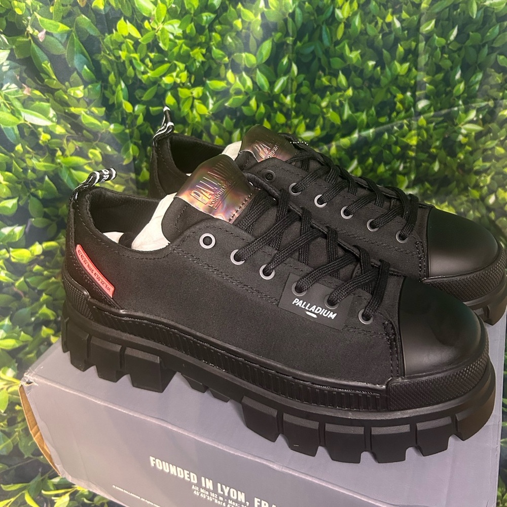 Palladium Black Chunky Sneakers - Picture 2 of 6